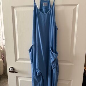 FP Movement by Free People Blue Strappy Top